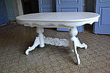 Білий стіл з дерева 001, фото 2