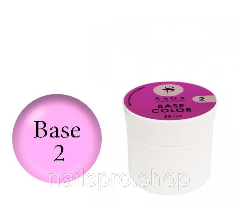 Кольорова база для гель лаку Saga Professional Color Base №2 30 мл