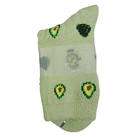 Плюшевые теплые носки Корона 2519 36-41 зеленые