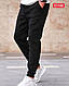Чорні спортивні штани на флісі Розміри: 48,50,52,54,56 (21027-1), фото 2