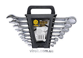 Ключі ріжково-накидні VOREL, М 6-22 мм, Набір 8 шт. [4/32]