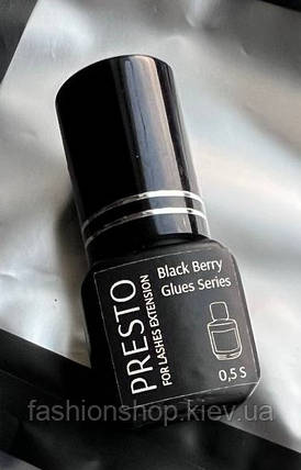 Клей для нарощування вій Black Berry Presto, 5 мл (0,5 секунди, 5–6 тижнів), фото 1