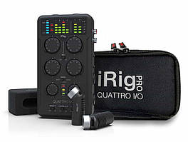 Професійний мобільний аудіоінтерфейс, мікшер IK MULTIMEDIA iRig Pro Quattro I/O Deluxe