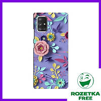 Чехол с рисунком (Цветы) Самсунг Галакси А72 / Чехлы с Цветочками Samsung Galaxy A72