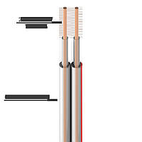 Акустический кабель SC002А Roxtone Кабель пвх акустичний плоский Hi-Fi, 2х0.78 кв. мм, вн. діаметр 3,5х7мм,