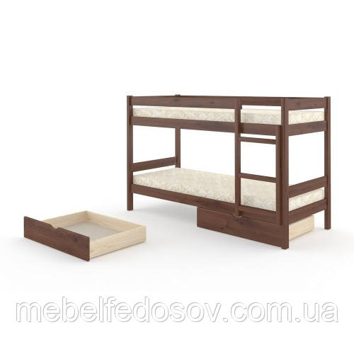 Ліжко дерев'яна Атлантина Міні (Мебегранд/Mebigrand) 1055х2030 (2130)х1740 мм, фото 1