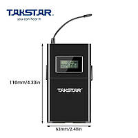 Радиомикрофон WPM-200R Такстар - напоясний приймач для системи персонального моніторингу WPM-200, в комплекті