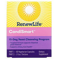 Целевая, Candi Smart, очищающая дрожжевая формула, Renew Life, 15-дневная программа, 2-компонентная программа