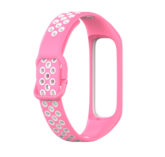 Силіконовий ремінець Primo Perfor Sport для фітнес-браслета Samsung Galaxy Fit 2 (SM-R220) - Pink&White