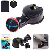 Тримач мобільного телефона PULSO UH-2218BK магнітний на підголівник з гаком (UH-2218BK)