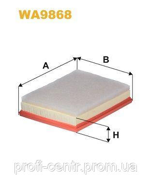 Фільтр повітря WIX FILTERS 196/9 = WA9868