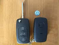Ключ Volkswagen выкидной (корпус) 3 кнопки, лезвие hu66, под батарейки 1616