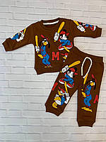 Модний костюм на флісі з героями Дісней для малюків 9, 12, 18, 24 міс