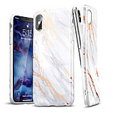 Чохол ESR для iPhone XS/X Marble Slim, Gray Gold (4894240056721), фото 2