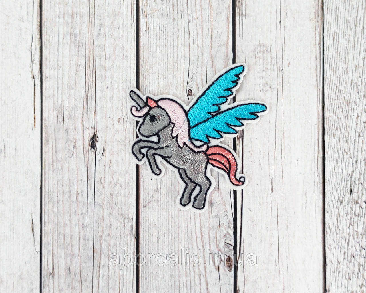Термоаплікація на одяг "Пегас" 5*5.5 см. 1 шт, фото 1