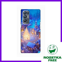 Чехол Рождественский город на Oppo Reno5 Pro Plus 5G / Рождественский Чехол Оппо Рено 5 Про Плюс 5G