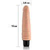Вібратор жіночий фалоімітатор з вібрацією LoveToy Dildo Real Feel 19 см Кібершкіра, фото 2