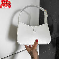 Белая женская сумка YSL Hobo небольшого размера с одним отделением высокое качество