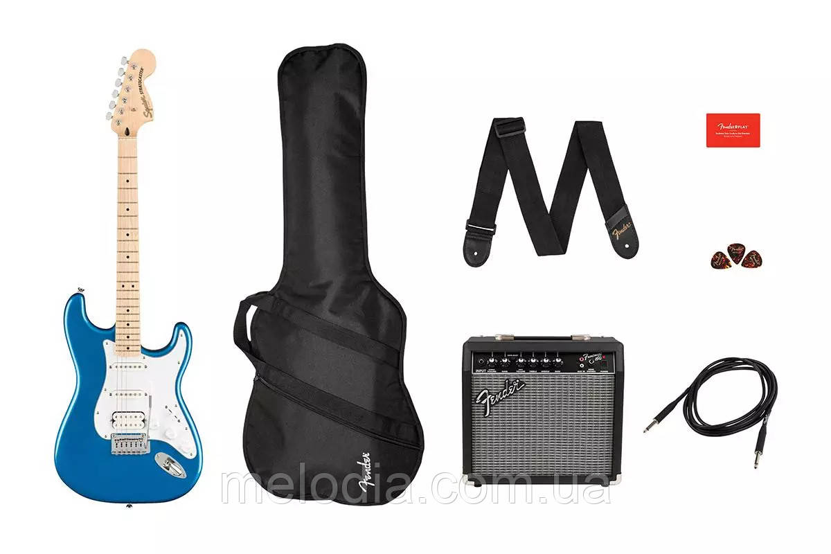 Електрогітара SQUIER by FENDER AFFINITY SERIES STRAT PACK HSS LAKE PLACID BLUE