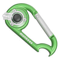 Munkees 1089 брелок-фонарик Carabiner LED with Bottle Opener NEW grass green (1089-NEW-GG)