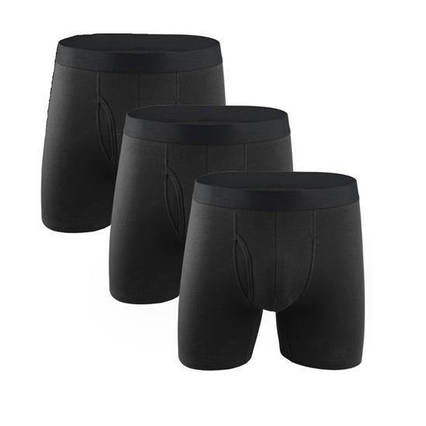 Труси боксери 3D з ласткою Minggen набір 3 шт чорний