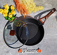 Глубокая сковородка с крышкой 24 см Maestro MR-1216-24 Сковорода сотейник с гранитным антипригарным покрытием