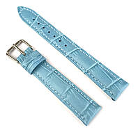 Кожаный ремешок для часов ширина 14 мм Aono AN01BU01-14 голубой