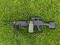 Іграшковий Кулемет М249 стріляє кульками орбіз, Гель бластер на акумуляторі