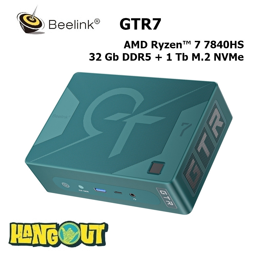Beelink GTR7 Mini PC AMD Ryzen 7 7840HS, 32GB+1TB (ID#1976036000), цена ...