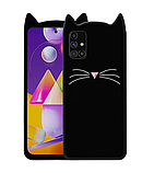 3D Чохол для Samsung Galaxy A72 (SM-A725FZ) Котик з вушками і вусиками, фото 2