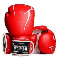 Боксерские перчатки PowerPlay 3018 красные 12 унций. Перчатки для бокса AllInOne