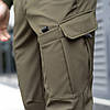 Штани тактичні Pobedov Static 1362 р. 2XL оливкові Soft Shell / військові штани  весна осінь, фото 8