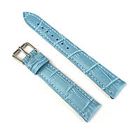 Кожаный ремешок для часов ширина 16 мм Aono AN01BU01-16 голубой