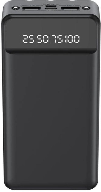 Портативний акумулятор Power Bank XO PR164 2USB 30000mAh Чорний