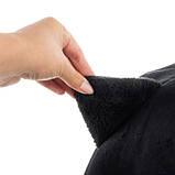 Лежак для котів плюшевий - хатка Purlov 21947  Польща чорний, фото 5