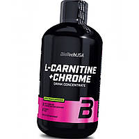 Л-карнитин BioTech L-Carnitine 35 000 Chrome 500 мл Лучший жиросжигатель для женщин и мужчин Vitaminka