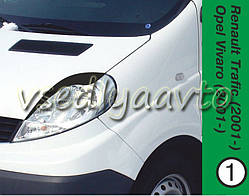 Вії на фари Renault Trafic 2001 г