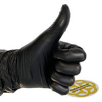 Плотные одноразовые медицинские перчатки Flex, TPE, черный, L/XL, 100 шт Reflex