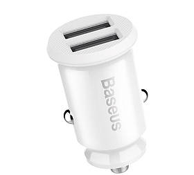 АЗУ Baseus Grain Car Charger 3.1А 2USB, White (CCALL-ML02)