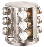 Органайзер набір для спецій Bohmann BH-7860 12 баночок на підставці, що обертається, фото 2