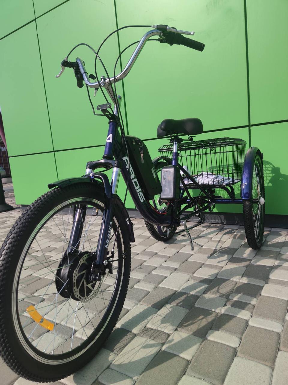 Вантажний Електровелосипед 500W 48 V 10.4 А Liman триколісний
