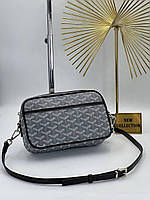 Женская сумочка, клатч отличное качество Goyard crossbody bag grey/black
