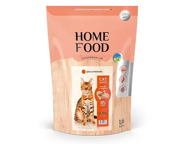 Home Food д/дорослих котів Креветка та Курочка 1.6 кг