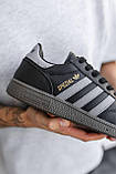 Кросівки чоловічі кеди Adidas Spezial чорні модні осінь весна шкіряні стильні молодіжні демісезонні, фото 5