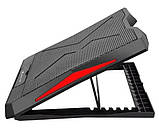 Охолоджувальна підставка для ноутбука Xtrike FN-811 для геймерів ігрова з охолодженням Чорна, фото 5