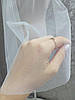 Фата обрізна стандартна 1 ярус молочна з гребінцем, фото 3