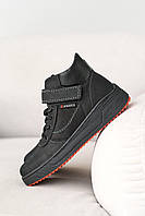 Підліткові черевики шкіряні зимові чорні Levons Л-54 хутро, Розмір: 39