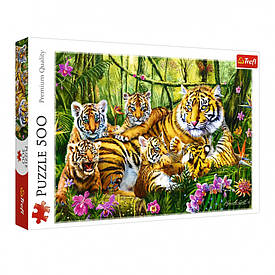 Пазли "Сім'я тигрів" Trefl 37350 (500 ел.)