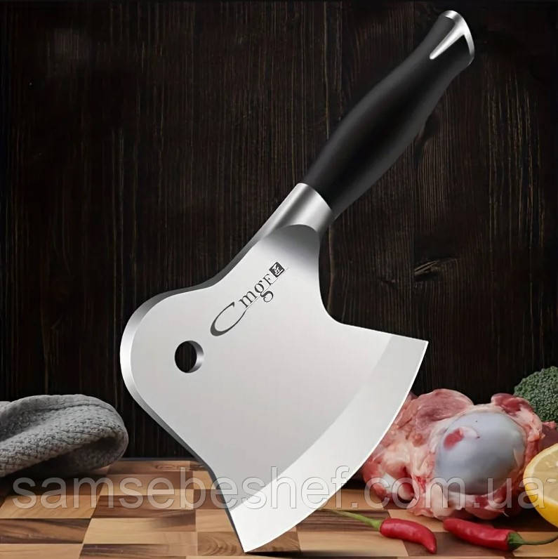 Кухонна сокира для м'яса та реберець 13 см, фото 1