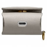 Чохол Spigen для навушників Apple AirPods 2/1 — La Manon Leather, Light Gray (074CS26376), фото 5